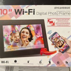 Sylvania 10" Wifi Digital Photo Frame Touchscreen & app controlled